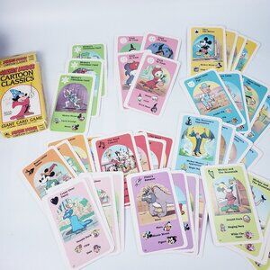 Walt Disney Mickey Mouse Cartoon Classics Giant Card Game Vintage 39 Cards Miss1